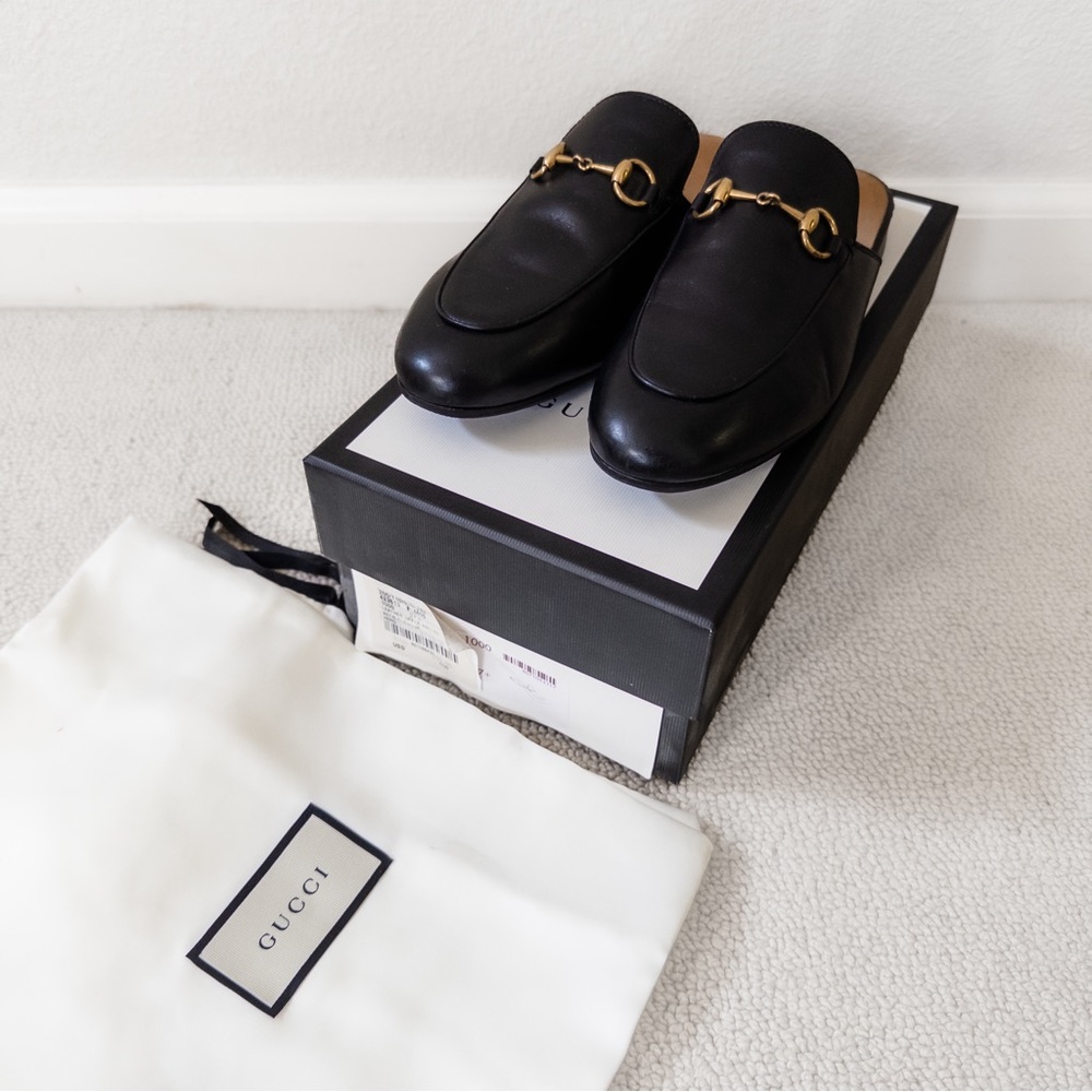 Gucci Princetown Leather Slipper Mule - Picture 6 of 7